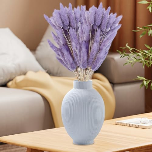 120 Flores secas Pampas Grass decorativas lavanda 50 cm miniatura 4