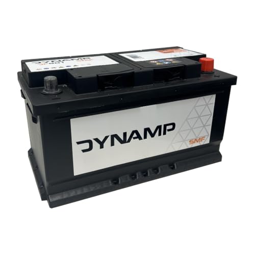 Dynamp DF801 Car Battery, 12V 80Ah, 680 CCA, Standard Wet Battery, 315 x 175 x 190mm
