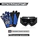 ROOZO Youth Kids Dirt Bike Helmet DOT Certified - Full Face Motorcycle Helmet for Off-Road, ATV, Street Riding, Includes Adjustable Goggles & Protective Gloves
