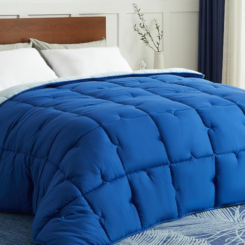 CASABEL Edredón 240x260 cm Invierno Gran Frío Diamante – Azul – Relleno 700 gsm – Fibra Hueca Alta – Tratamiento Antiácaros, Antibacteriano, Antimoho – Cama 2 Personas