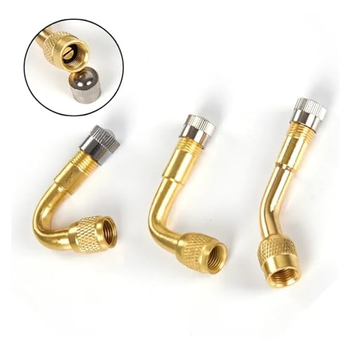 Adaptador de Válvula para Bicicleta con Tubería de Extensión, 45/90/135 Grados para Inflado de Neumáticos de Motocicleta y Bicicleta miniatura 4