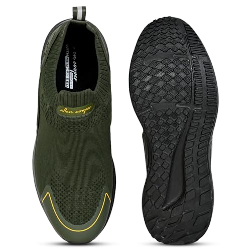 Image of Allen Cooper Training,Atheletic,Gym,Sports Comfortable Extra Max Cusion with Memory Foam Insole,Anti Skid Tech Grip Walking Shoes for Men(650|Color Options- Black,White,Grey /Olive /Size-6,7,8,9,10)