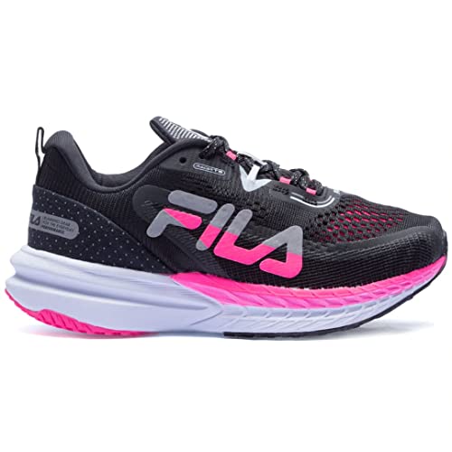 Tênis Fila Racer T2 Feminino Preto e Rosa, Cor: Preto, Tamanho: 36