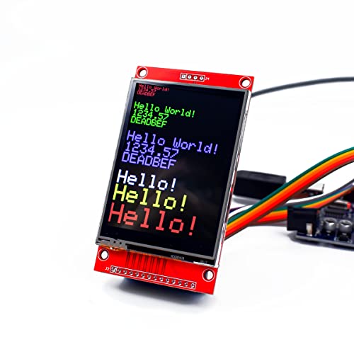 Image of Hosyond 2.8 Inches TFT LCD Touch Screen Shield Display Module 320x240 SPI Serial ILI9341 with Touch Pen Compatible with Arduino R3 /Mega2560 Development Board