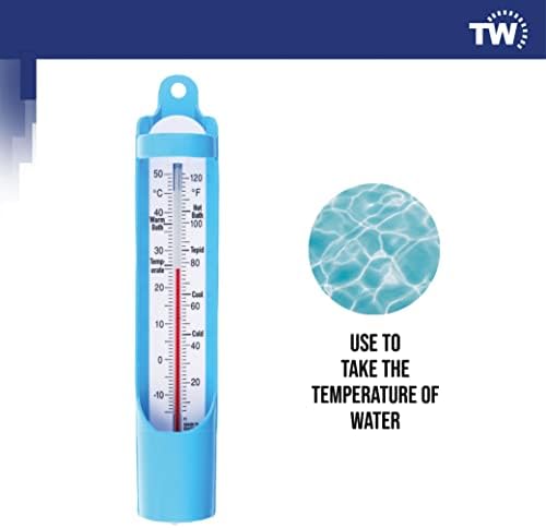 Bath Thermometer 230 mm - Scoop Sampling Water Temperature Thermometer for Baby, Elderly, Kids - Easy to use Water Thermometer to Monitor Bathing Temperature
