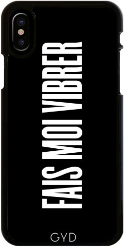 Custodia per Iphone X - Farmi Vibrare - Nero by