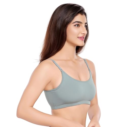 Image of juliet Women's Non Padded Non Wired Cotton Sports Bra JS 90-5 Grey 2XL