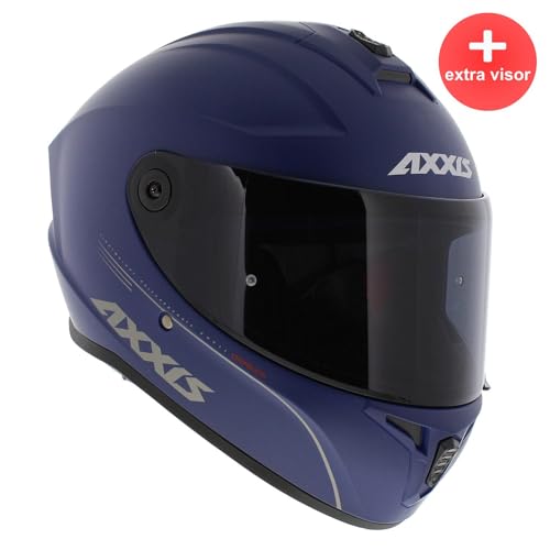 Casque intégral Axxis Draken S Solid V.2 A7 bleu mat taille XL