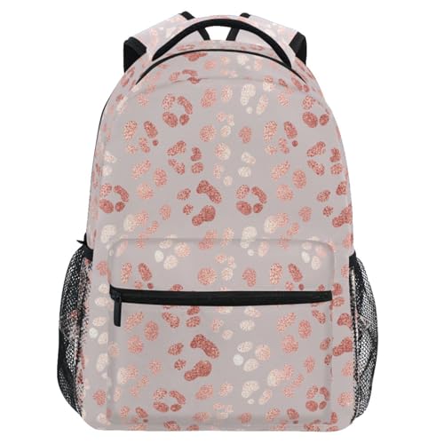Sac à dos ergonomique pour ordinateur protège le dos des étudiants or rose