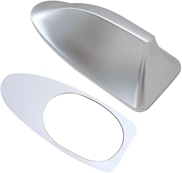 Qbahip 2025 New Shark Fin Antenna 17 * 7 * 6cm Replacement for 2015 Hyundai Elantra GLS Sedan 4-Door 1.8L 1797CC l4 GAS DOHC Naturally AspiratedSilver