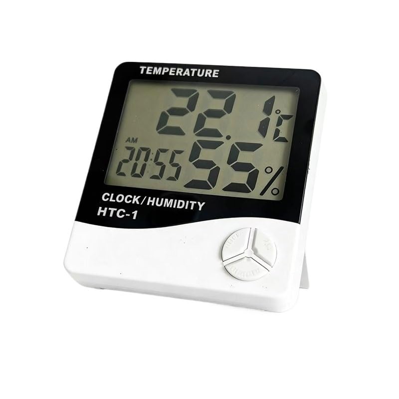 Temperature Humidity Meter with Digital Display As an Indoor Household Alarm Clock