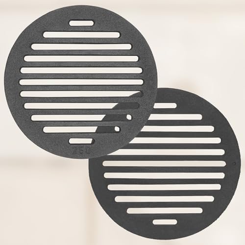 KOTARBAU® Rejilla de Hierro Fundido para Chimenea, Ø 25 cm, Rejilla para Cenizas, Rejilla Redonda para chimeneas, Estufas, Parilla Resistente - imagen 6