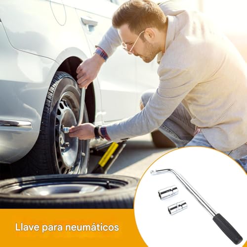 Llave para tuercas de rueda telescópica ajustable para cambiar neumáticos de coche 3