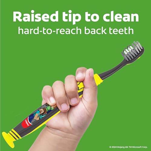 Image of Colgate Kids Minecraft Toothbrush, Extra Soft, 2 Pack