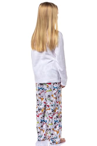 Frosty The Snowman Multiple Girl's Christmas Sleep Tossed Print Pajama Set for Kids4
