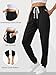 ATHMILE Fall Fashion Baggy Sweatpants for Women with Pockets-Lounge Womens Pajams Pants-Womens Cinch Bottoms Joggers for Yoga Workout 2025 Black