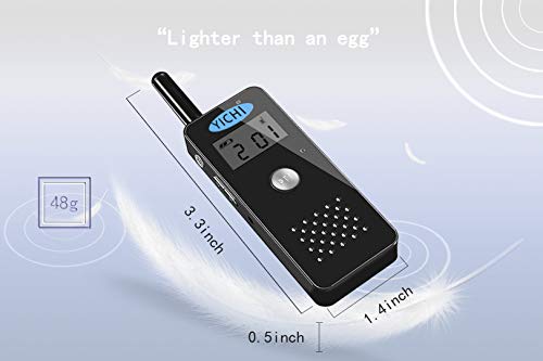 YICHI Ultra Slim Long Range Two-Way Radios Portable Ultra-Thin UHF 400-470Mhz 22 Channel Rechargeable Walkie Talkies - Thumbnail 2