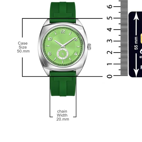 Image of styledose Men's Watch Analog Quartz with Chronograph & Silicone Strap -Casual & Formal Wrist Watch for Men