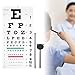 Smgda Eye Chart, Complete Snellen Eye Exam Kit, for Eye Exams 20 Feet 22×11 Inches Low Vision Eye Test Charts with Eye Occluder and Pointer
