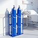 Generic 40L Oxygen Cylinder Storage Rack with Protective Chain Metal Gas Cylinder Fixing Bracket for Factories Schools & Hospitals