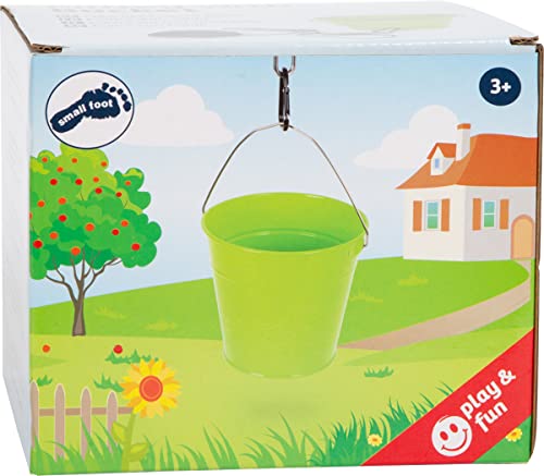 Small Foot Flaschenzug mit Metalleimer, Zubehör fürs Baumhaus/Spielturm, Gartenspielzeug für Kinder ab 3 Jahren, Spielwerkzeug 11905, Mehrfarbig