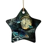 Détails d'impression double face : l'horloge papillon imprimée double face en céramique présente des impressions distinctes de chaque côté, de sorte qu'elle ne semble jamais « en arrière. » Les impressions sont vives et détaillées, grâce à la technologie d'impression UV de haute qualité.