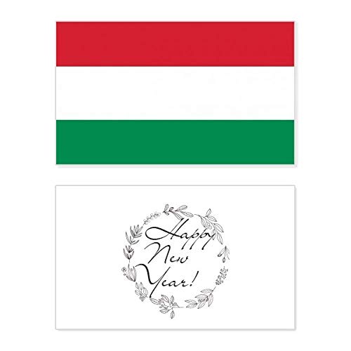 Tarjeta de Año Nuevo de Hungría con impresión premium y colores vivos