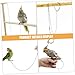 PERSELOSO Bird Safety Anklet Chain Stainless Steel Parrot Foot Easy Application Split Design for Parrots and Similar Birds Essential Accessory