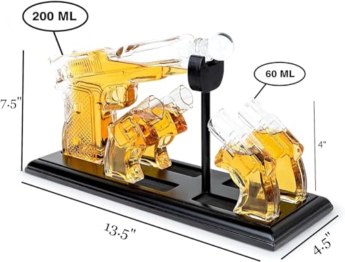 Image of Whiskey Decanter with Antique Crystal Clear (Whiskey Decanter with Shot Glass)