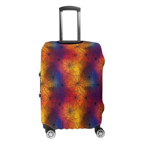 Colorful Neon Spider Web Cobwebs Luggage Cover Travel Suitcase Cover Luggage Protector 22-24 Inch4