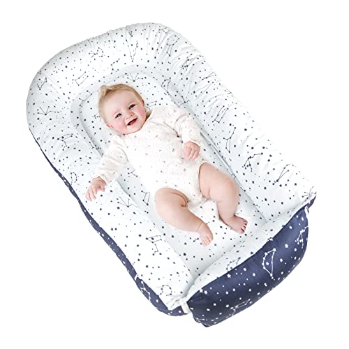 Image of ONG NAMO Baby Lounger Cover Sleeping Nest/Lounger Bed Blue Lounger Cover for Newborn w/Strong Zipper, Machine Washable