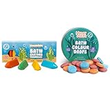 Honeysticks Bath Color Drops (36PK) and Triangular Bath Crayons (10PK), Perfect Gifting for Toddlers and Children, Non Toxic, Natural and Food-Grade Bath Time Fun