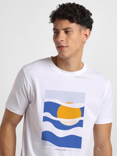 Image of Nobero 100% Cotton Tshirts for Men Combo Pack of 3 | Regular Fit | Printed | Round Neck Half Sleeve