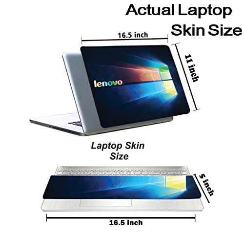 Image of Pattern L2 Top+Wrist Pad Vinyl Laptop Skin /Sticker /Cover for 17 to 17.3 Inches Laptops Laminated-Removable-HD Quality Compatible for Lenovo.(16.5x11 Inches)