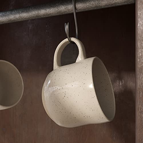 Modern Market Stoneware Coffee Mugs, Ceramic Coffee Mug Set, 16Oz Coffee Mugs, Coffee Cups Ceramic, Tea Mugs, Cappuccino Mug, Stoneware Teacup, Large Coffee Mugs Set Of 4, 5.75" X 4" X 3.75", Beige #TOP1