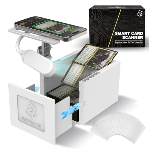 Card Scanner Stand LED Light Hands-Free for TCG MTG & Sports Cards...