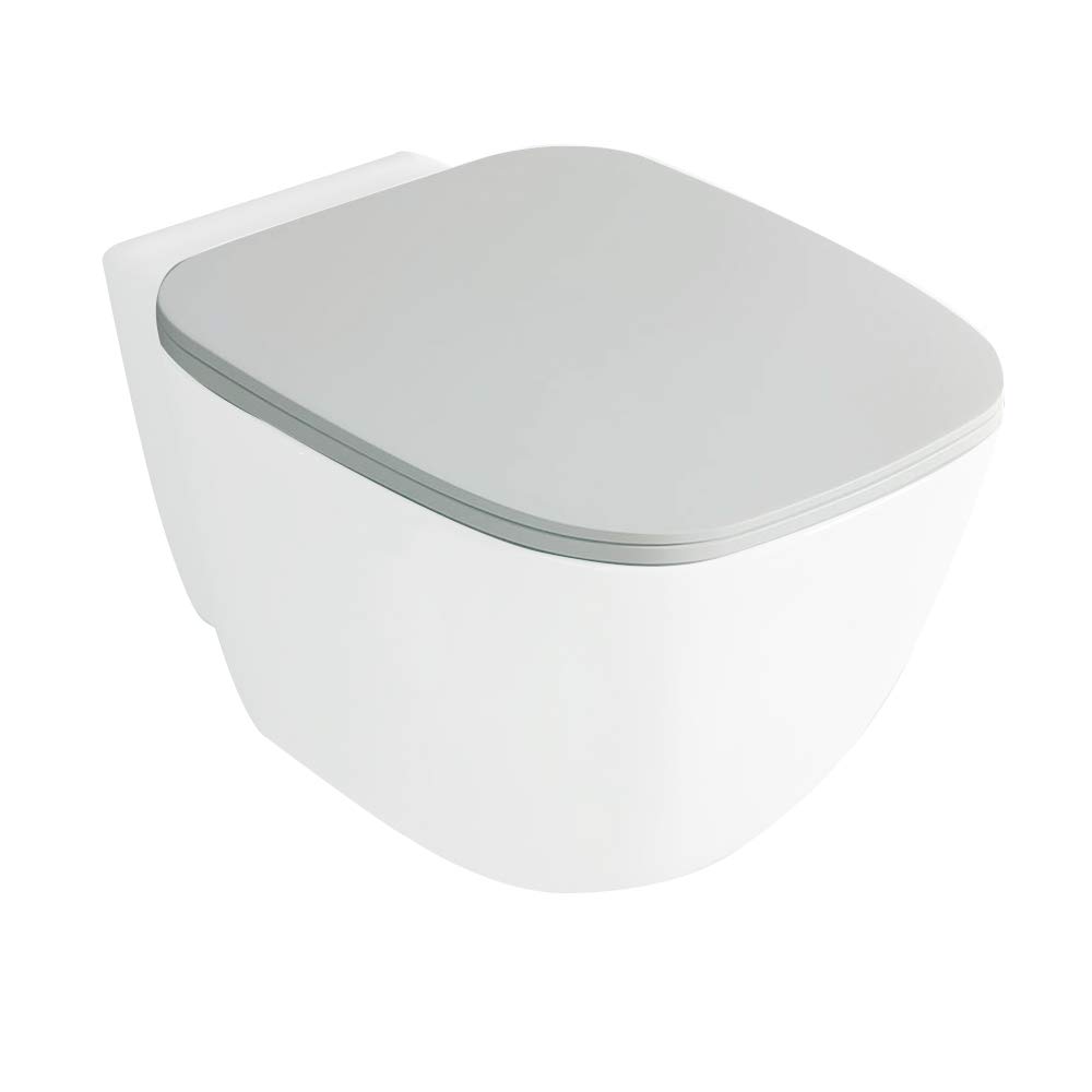 Inbagno Tavoletta Coprivaso RAK ceramiche Serie One Flat Originale con Chiusura rallentata Soft-Close