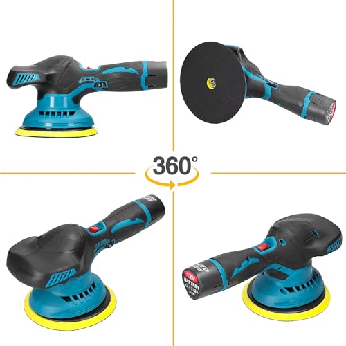 Lixadeira Portátil 300W Politriz Elétrica Recarregável com bateria extra