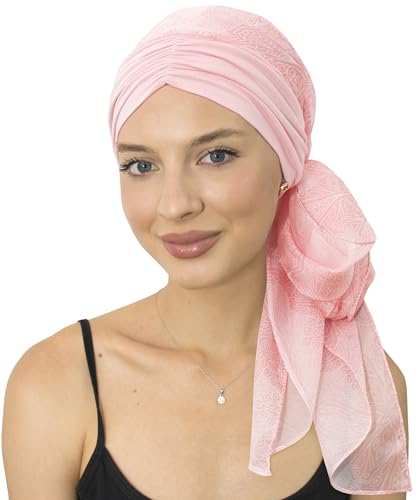CAPLORD Chemo Headwrap for Women Turban Headwear for Cancer Patients Skull Cap Hair Loss Cover Lightweight Head Covering Hat