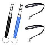 WANHUARO 2 StüCk Hundepfeife Rückruf, Hundepfeife Hochfrequenz Lautlos...