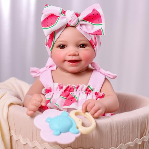 Muñeca Reborn BABESIDE Sunny 43 cm suave y realista miniatura 1