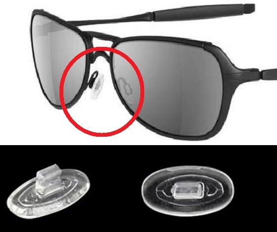 4 Pairs 8 Pcs Nose Pads Nose Pieces Replacement for Oakley Crosshair Inmate Half Wire Tightrope Maui Jim Kawika ..Push in Silicone Comfort Flexible Part Sunglasses Eyeglasses