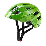 cratoni Maxster - Dino Green Glossy - S-M - 51-56 cm - inkl. RennMaxe Sicherheitsband - Kinder Jugendliche