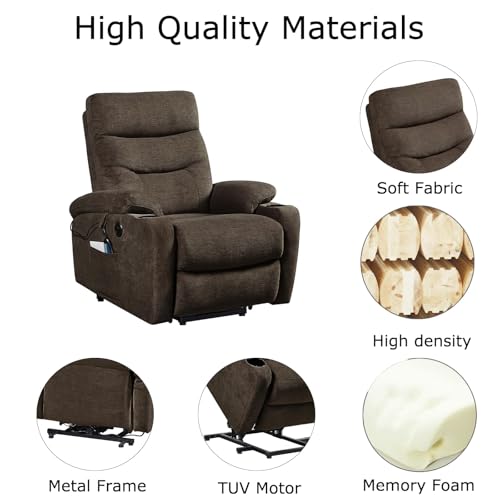 Sillón eléctrico reclinable con reposapiés extendido miniatura 3