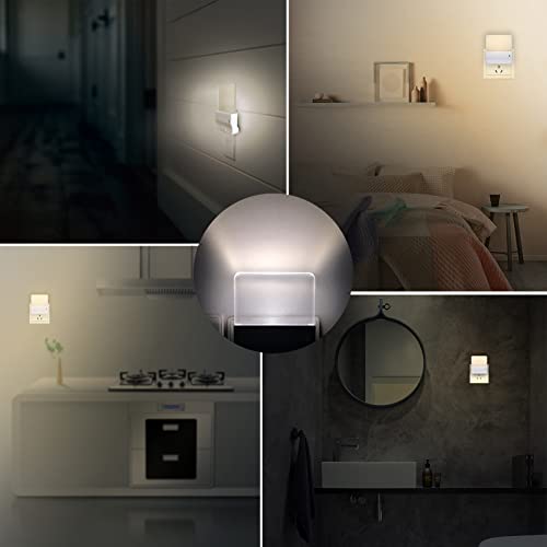 Ciciny Dimmable Night Light Plug Into Wall 2 Pack, Multicolor, Dusk To Dawn Sensor, Portable, Led Night Lights For Kids Room, Suitable For Boys, Girls, Baby, Adults, Bedroom, Toilet, Bathroom, Stairs #TOP5