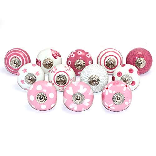 Boutons d'armoire en céramique Eleet finition chrome haut de gamme style rétro chic - 2