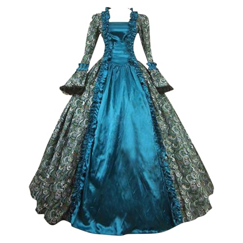 Mittelalter Kleidung Damen Renaissance Prinzessin Kleider Barock Rokoko Karneval Kostüm Elegant Abendkleider Cocktailkleid Party A-Linie Kleid...