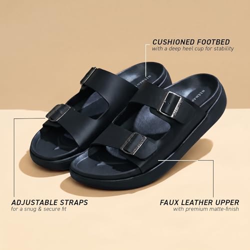 Image of Neeman's PureWhoosh Flow Sandals for Men | Waterproof Chappal | Casual Slippers with Ergonomic Arch Support & Anti Skid EVA Sole | Adjustable Strap | Lightweight Monsoon Floaters for Beach & Outdoor Wear