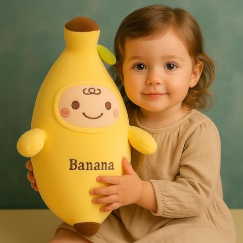 Image of Cute Plush Toy for Kids | | Soft Toys | Birthday Gift for Girls /Wife, Boyfriend /Husband, Soft Toys for Girls, Baby Toy (Random Color) Pack of 1 (Banana Plush Soft Toy)