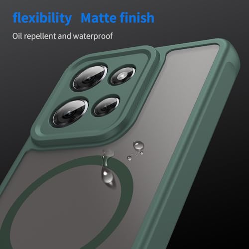 Image of Compatible with Moto G Play 2025 Case Cover,Compatible with MagSafe,Anti-Fall,Compatible with Motorola Moto G Power 2025 / Moto G 5G (2025) XT2513V T2513-1 Cell Protective Phone Case Green